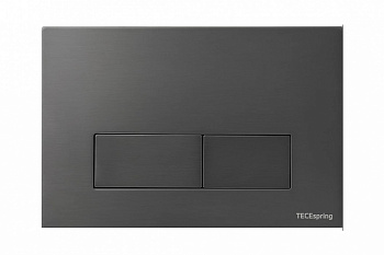 TECEspring S Панель смыва, нержавеющая сталь, сатин gun metal PVD (с покрытием против отпечатков) арт. 33148