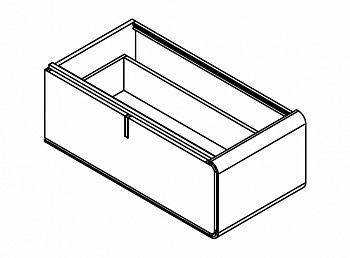 GAMADECOR CICLO MS-1 Модуль подвесной, БЕЗ левой боковой стенки, 65x36x48 см, Wood арт. 33646