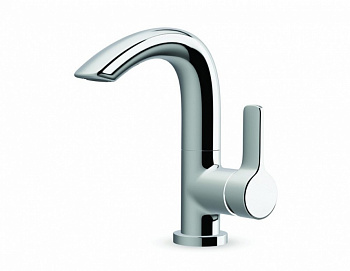 LAUFEN CURVEPRIME Однорычажный смеситель для раковины, подвижный излив 115 мм, без ДК, хром арт. 34675