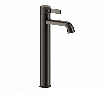 GESSI INCISO Смеситель для раковины, высокий, без ДК, Black Metal Brushed PVD арт. 34682