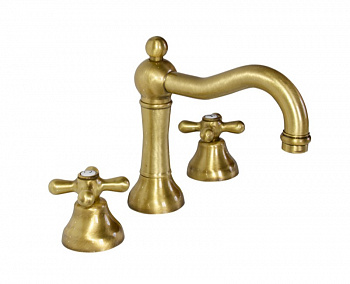 NICOLAZZI TRADIZIONALI Смеситель для раковины 3 отв., bronze/фур. NUOVA BRENTA арт. 34717