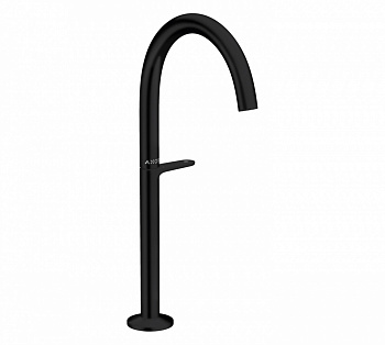 AXOR ONE Смеситель для раковины, 260, с ДК Push-Open, матовый черный арт. 34835