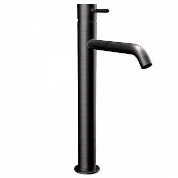 REMER X STYLE Смеситель высокий для раковины без ДК, вылет 165 мм, brushed black chrome арт. 34970