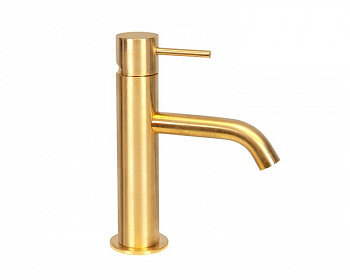 REMER X STYLE Смеситель для раковины без ДК, вылет 111 мм, BG brushed gold арт. 34984