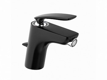KLUDI BALANCE Смеситель для биде DN 15, 1 отв., с ДК, черный матовый/хром арт. 35032