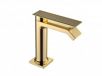 TREEMME IOS Смеситель для раковины, до излива H127 мм, БЕЗ ДК, DD Gold арт. 35174