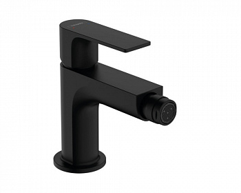 HANSGROHE Rebris E Смеситель для биде, вынос 120 мм, с ДК, 5 л/мин, чёрный матовый арт. 35192