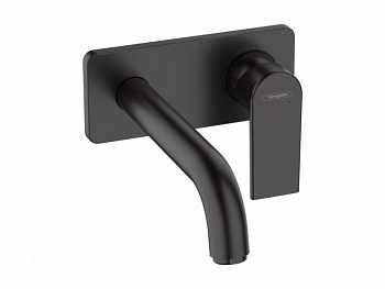 HANSGROHE Vernis Shape Внешняя часть смесителя для раковины из стены, излив 20,7 см, матовый черный арт. 35211