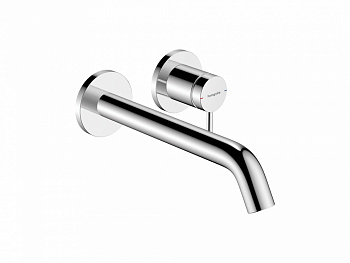 HANSGROHE TECTURIS S Смеситель для раковины из стены на 2 отверстия, излив 22,5 см, хром арт. 35316