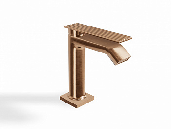 TREEMME IOS Смеситель для раковины, до излива H127 мм, БЕЗ ДК, SZ Brushed rose gold арт. 35508