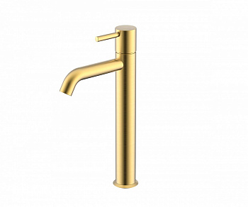 NEMO ROUND Смеситель для раковины высокий, BRUSH GOLD арт. 35523