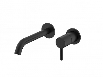 NEMO ROUND Смеситель из стены для раковины, MATTE BLACK арт. 35525