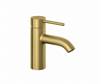 KLUDI BOZZ Смеситель для раковины 75 DN 15, ДК PUSH-OPEN, брашированное золото арт. 35600