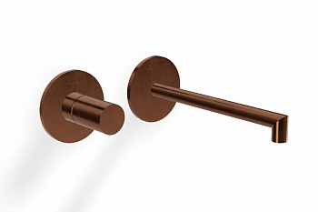 TREEMME 28 mm Смеситель для раковины скрытого монтажа вылет 180 мм, 03 PVD bronze арт. 35624
