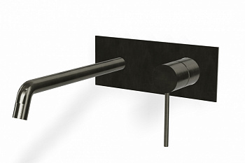 TREEMME Up+ Внешняя часть смесителя для раковиныиз стены, CZ Brushed black chrome арт. 35631