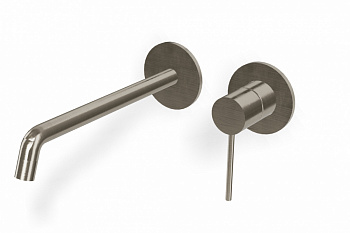 TREEMME Up+ Внешняя часть смесителя для раковины из стены, вылет 226 мм, NF Brushed nickel арт. 35633