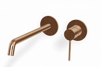 TREEMME Up+ Внешняя часть смесителя для раковины из стены, SZ Brushed rose gold арт. 35638