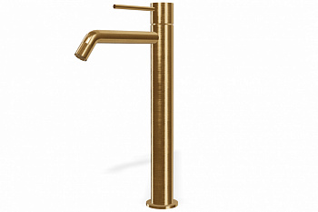 TREEMME Up+ Смеситель для раковины 231, без ДК, вынос 149 мм, DZ Brushed gold арт. 35667