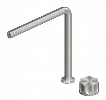 QUADRO DESIGN MODO Смеситель на раковину прогрессивный, 2 отверстия,AISI316L Brushed Stainless Steel арт. 35810