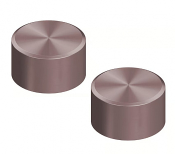 QUADRO DESIGN STEREO Комплект из 2 запорных вентилей на столешку, AISI316L OR PVD: Pink gold арт. 35855
