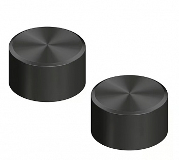 QUADRO DESIGN STEREO Комплект из 2 запорных вентилей на столешку, AISI316L ON PVD: Black gold арт. 35859