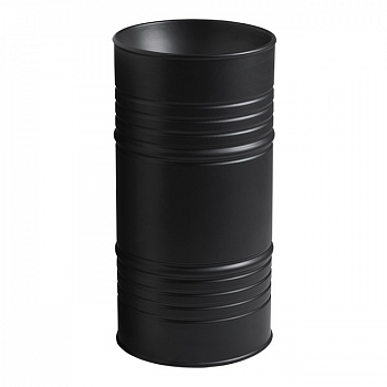 KERASAN Artwork Barrel Отдельностоящий умывальник, выпуск в пол, Черный матовый арт. 36339