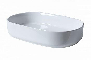 ALLEN BRAU FANTASY Раковина Oval керамическая накладная, без отв., 550х360 мм, белая арт. 36396