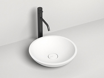 Salini CALLISTA 05 Раковина накладная 370х370х85 мм, без перелива, БЕЗ ДК, S-Sense-белый глянцевый арт. 36441