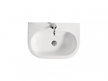 KERASAN FLO Раковина подвесная, 60x42 см, с 1 отверстием, белый арт. 36520