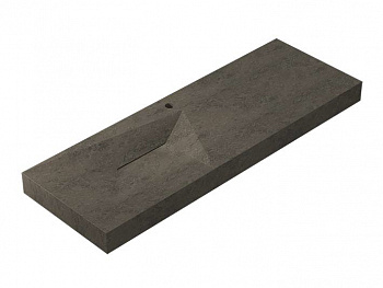LANTIC FACES MURAL Раковина подвесная 130x45x9 см, Grey Stone арт. 36663
