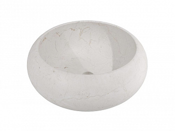 LANTIC ZENO Раковина настольная Ø40,5x14,6 см, Crema Italia арт. 36696