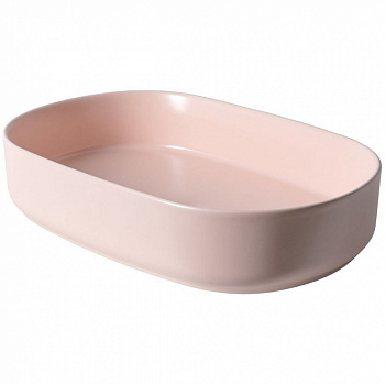 ALLEN BRAU FANTASY Раковина Oval керамическая накладная, без отв., 550х360 мм, розовый арт. 36746