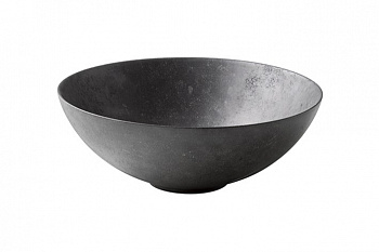 NOKEN SLENDER Раковина на столешницу Ø40 см, БЕЗ перелива, с ДК, dark concrete арт. 37014