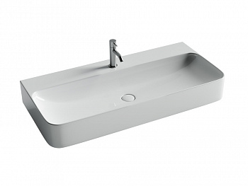 CERAMICANOVA AURA  Раковина подвесная, 1020x476xH140 мм, без перелива, 1 отв., белый арт. 62498