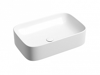 CERAMICANOVA Element Раковина накладная 605х380х150 мм, белый матовый арт. 77390