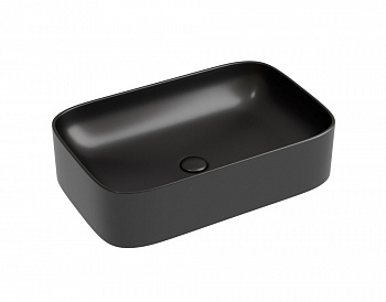 CERAMICANOVA Element Раковина накладная 605х380х150 мм, черный матовый арт. 77391