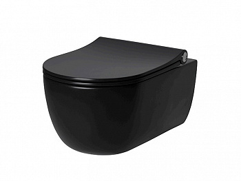 NOKEN ACRO COMPACT Унитаз подвесной RIMLESS 49 см, Matt black арт. 37711