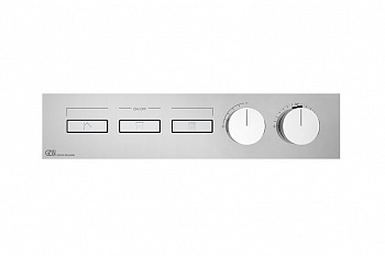 GESSI HI-FI LINEAR Внешняя часть термостата 3 режима, с кнопками вкл/выкл, Chrome арт. 38001