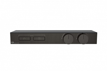 GESSI HI-FI SHELF Внешняя часть термостата с полкой 2 режима, с кнопками, Black Metal Brushed арт. 38086