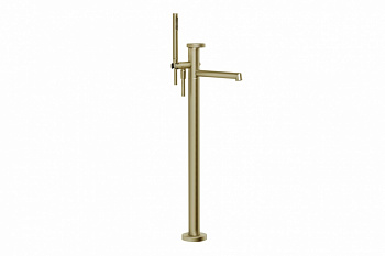 GESSI ANELLO Внешние части для напольного смесителя для ванны, Brushed Brass PVD арт. 38088