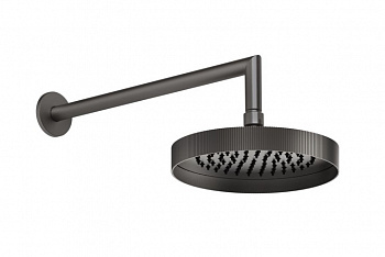 GESSI INGRANAGGIO Душевая головка для настенного крепления, поворотная, Black Metal Brushed PVD арт. 38090