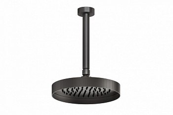 GESSI INGRANAGGIO Душевая головка потолочная, поворотная с шарниром, Black Metal Brushed PVD арт. 38097