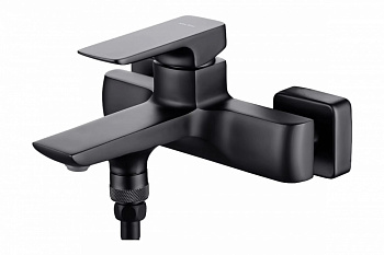 ALLEN BRAU INFINITY Cмеситель для ванны, излив 175 мм. Kerox, Neoperl, черный матовый арт. 38303