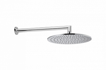 CISAL Shower Верхний душ D300 мм с настенным держателем L400 мм, хром арт. 38383