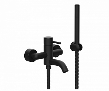 REMER X STYLE Смеситель для ванны с ручным душем, matt black арт. 38440