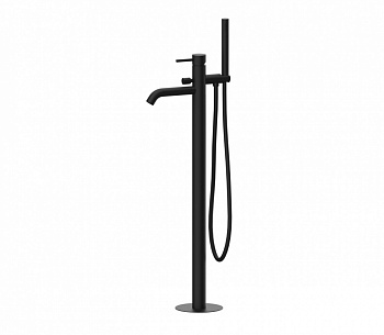 REMER X STYLE Однорычажный напольный смеситель для ванны, matt black арт. 38443