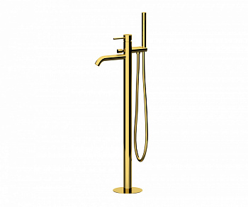 REMER X STYLE Однорычажный напольный смеситель для ванны, shiny gold арт. 38444