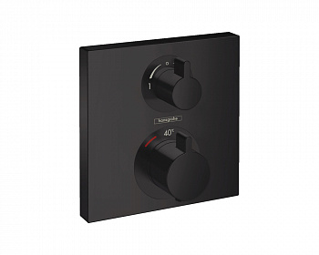 HANSGROHE Ecostat Square Термостат для 2 потребителей, СМ, матовый чёрный арт. 38791