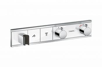 HANSGROHE RainSelect Термостат, скрытого монтажа, для 2 потребителей, 26 л/мин, белый/хром арт. 38801
