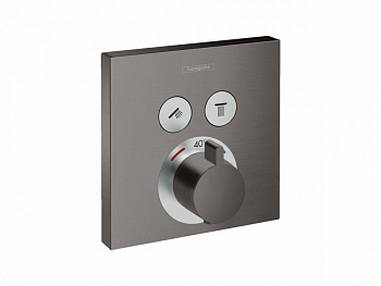 HANSGROHE ShowerSelect Термостат, скрытого монтажа, для 2 потребителей, шлиф. черный хром арт. 38802